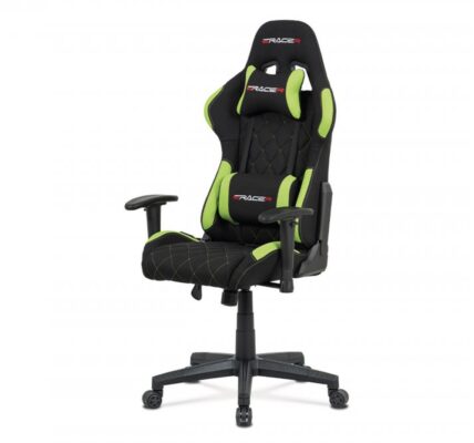 Kancelárska stolička KA-V606 látka / plast Zelená