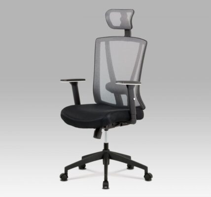 Kancelárska stolička KA-H110 látka / plast Sivá