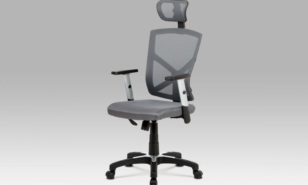 Kancelárska stolička KA-H104 látka / plast Sivá