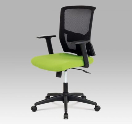Kancelárska stolička KA-B1012 látka / plast Zelená