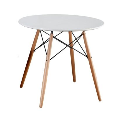 Jedálenský stôl GAMIN NEW biela / buk 80 cm
