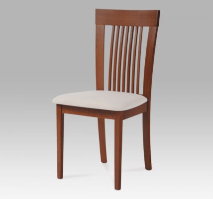 Jedálenská stolička BC-3940 látka / drevo Čerešňa
