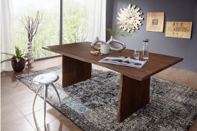 Bighome – WOODLAND Jedálenský stôl 200×100 cm, tmavohnedá, akácia