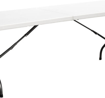 Skladací stôl CATERING 244 cm oceľ / plast