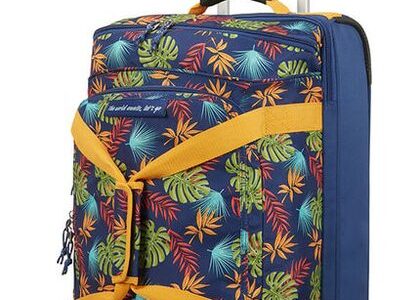 American Tourister Cestovní taška na kolečkách Alltrail S 53 l – modrá