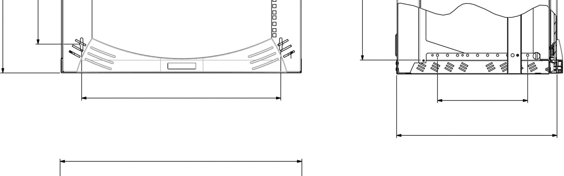 19″ nástenná rozvodná skriňa Schneider Electric NSYOPB18U5F NSYOPB18U5F, 18 U, svetlo sivá