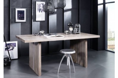 Bighome – ROUND Jedálenský stôl 160×90 cm, dymová, palisander