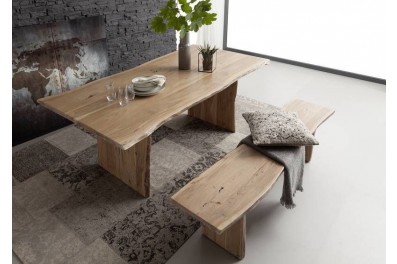 Bighome – WOODLAND Jedálenský stôl 200×100 cm, prírodná, akácia
