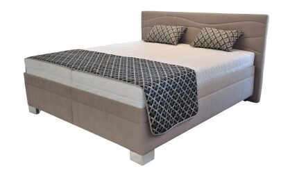Čalúnená posteľ Windsor 200×200, vr. poloh. roštu, matraca a úp