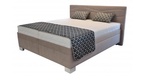 Čalúnená posteľ Windsor 200×200, vr. poloh. roštu, matraca a úp