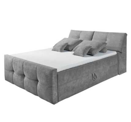 Sconto Čalúnená posteľ REAGAN sivá, 180×200 cm