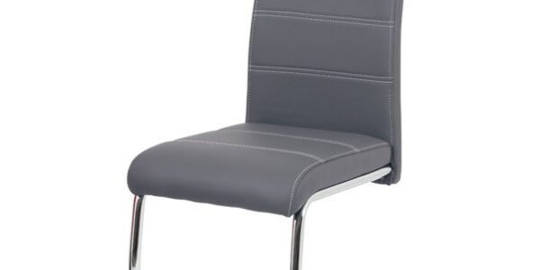 Sconto Jedálenská stolička GROTO sivá/strieborná