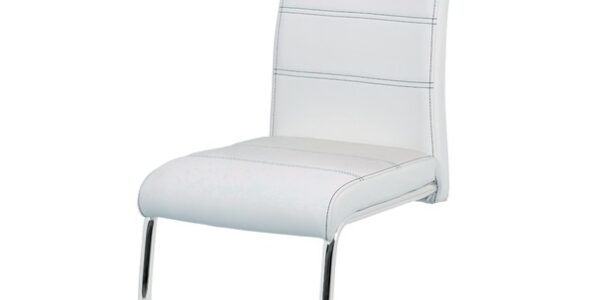 Sconto Jedálenská stolička GROTO biela/strieborná
