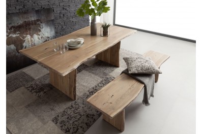 Bighome – WOODLAND Jedálenský stôl 220×100 cm, prírodná, akácia