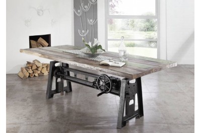 Bighome – INDUSTRY Jedálenský stôl 260×100 cm, staré drevo