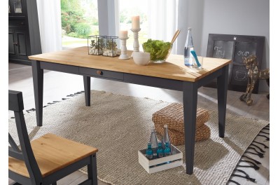 Bighome – BIANCA Jedálenský stôl 180×90 cm, borovica, sivá