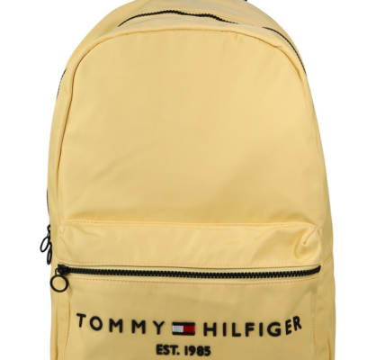 TOMMY HILFIGER Batoh  svetložltá / biela / tmavomodrá / červená