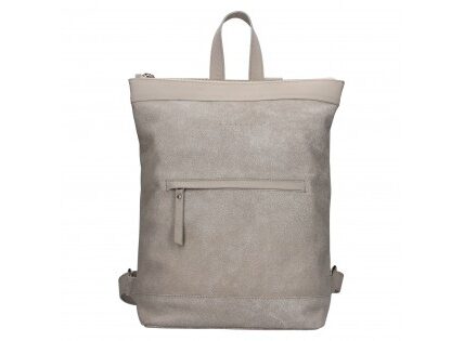 Kožený batoh Facebag Luciens – šedá