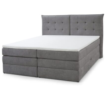 Sconto Posteľ boxspring FENDY sivá,180×200 cm