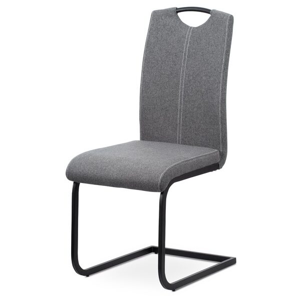 Sconto Jedálenská stolička SWAY sivá/čierny kov