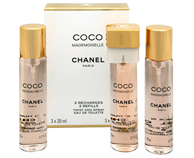 Chanel Coco Mademoiselle – EDT náplň (3 x 20 ml) 60 ml