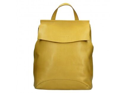 Dámsky kožený batoh Facebag Stella – žltá
