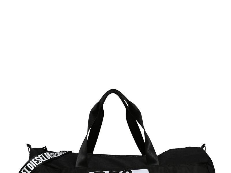 DIESEL Cestovná taška  čierna / biela