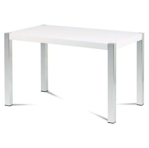Sconto Jedálenský stôl CHIPER biela, vysoký lesk