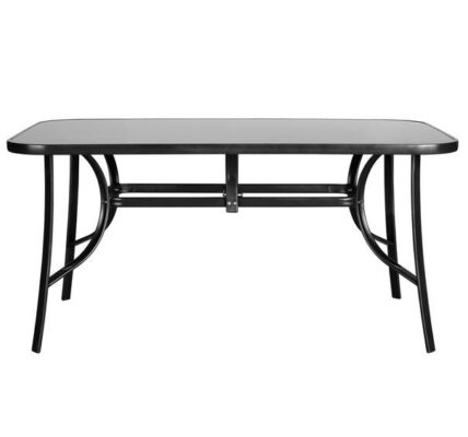 Sconto Záhradný stôl CORDOBA 4 antracit/čierna