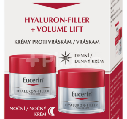 Eucerin HYALURON-FILLER+Volume-Lift krémy denný pre normálnu pleť 50ml + nočný 50ml