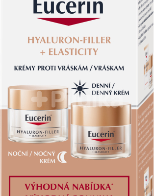 Eucerin Hyaluron-Filler+Elasticity krémy denný 50ml + nočný 50ml