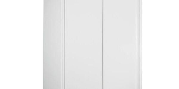Sconto Šatníková skriňa KING 2 biela, 151 cm, bez zrkadla