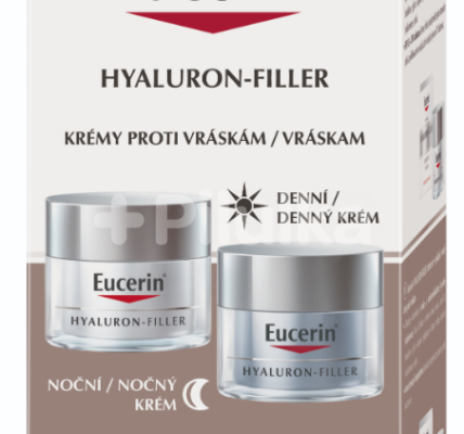 Eucerin HYALURON-FILLER krémy denný pre suchú pleť 50ml + nočný 50ml