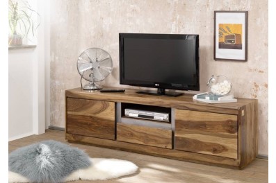 Bighome – ROUND TV stolík 170×50 cm, hnedá, palisander