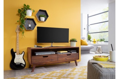 Bighome – SKANE TV stolík 120×48 cm, palisander, hnedá