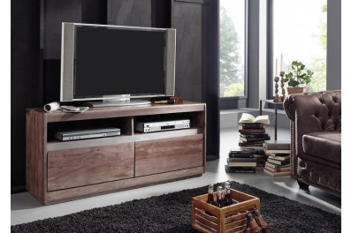 Bighome – ROUND TV stolík 133×60 cm, dymová, palisander