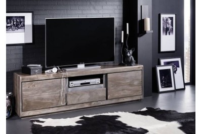 Bighome – ROUND TV stolík 170×50 cm, dymová, palisander