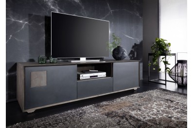Bighome – TAMPERE TV stolík 50×180 cm, dub, dymová