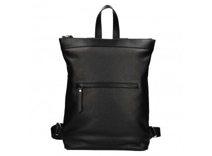Kožený batoh Facebag Luciens – černá