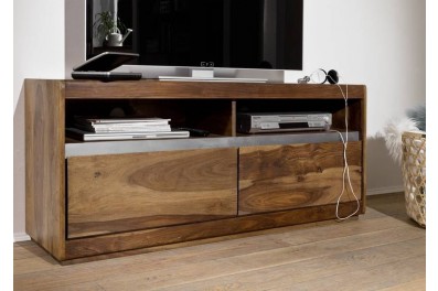 Bighome – ROUND TV stolík 133×60 cm, hnedá, palisander