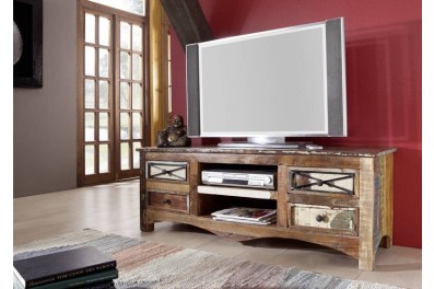 Bighome – OLDTIME TV stolík 140×50 cm, staré drevo