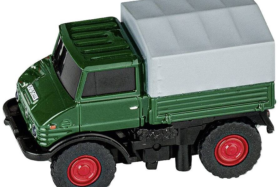RC model nákladného automobilu poľnohospodárske vozidlo Carson Modellsport Unimog U406 Forst 504126, 1:87