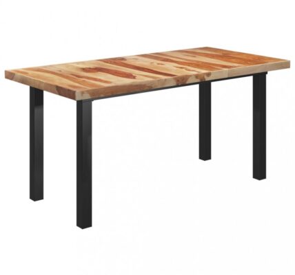 Jedálenský stôl 180×90 cm hnedá / čierna Dekorhome