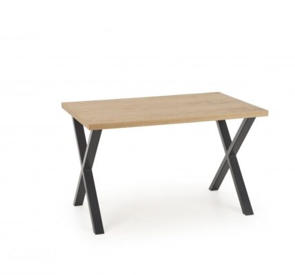 Jedálenský stôl APEX dyha dub / čierna Halmar 140×85 cm