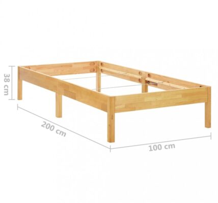 Posteľ masívne drevo Dekorhome 100×200 cm