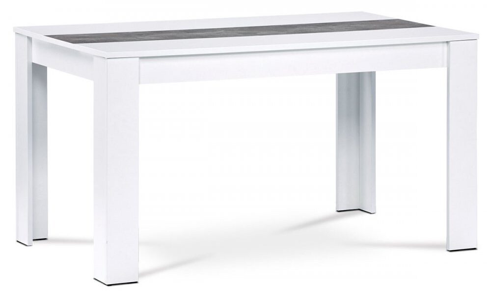 Jedálenský stôl 138×80 DT-P140 dyha Autronic Biela
