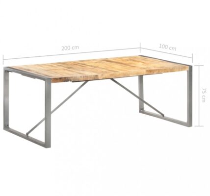 Jedálenský stôl hnedá / sivá Dekorhome 200x100x75 cm