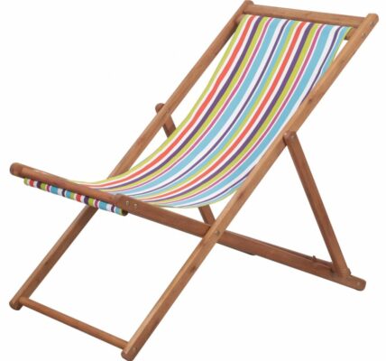 Skladacia plážová stolička látková Viacfarebné