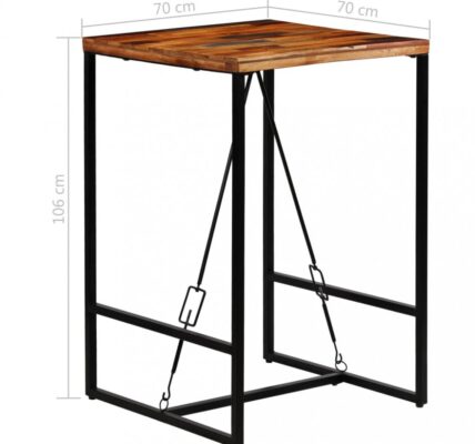 Barový stôl recyklované drevo Dekorhome 70x70x106 cm