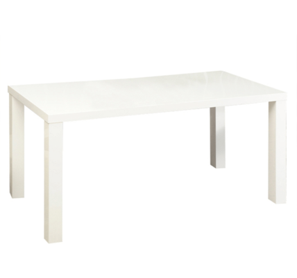 Jedálenský stôl 160 ASPER NEW TYP 4 biela lesk Tempo Kondela